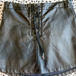 Leather Mini Skirt